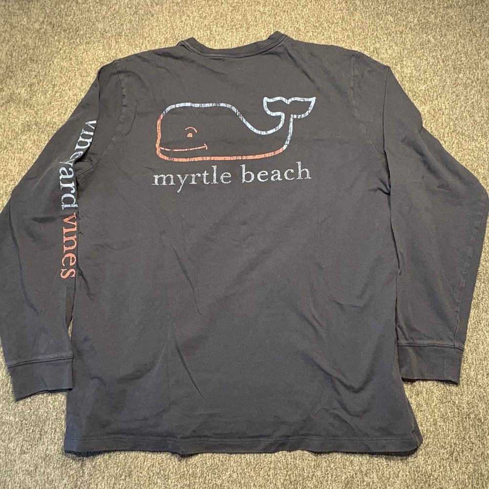 Vineyard Vines Myrtle‎ Men's Large Tee Shirt Long Sleeve Pocket
